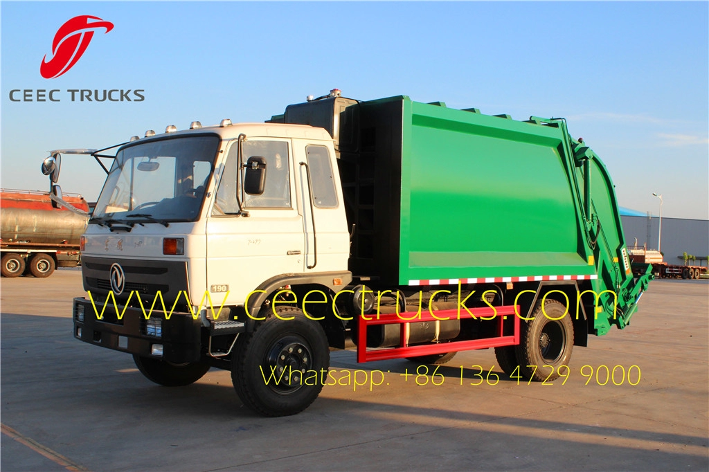 12 CBM caminhão compactador de lixo