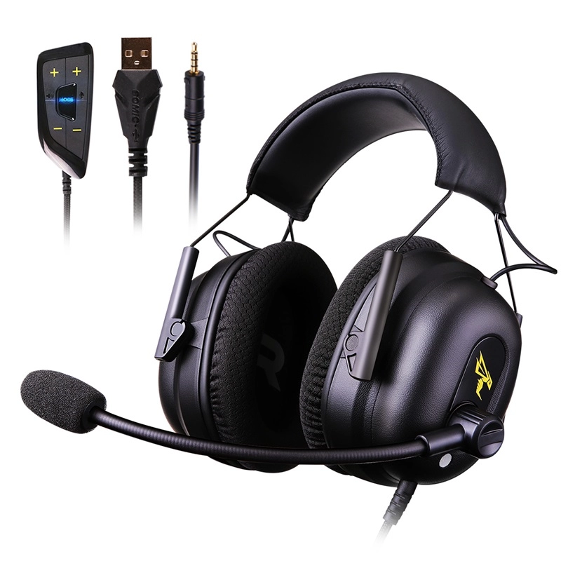 Somic G936N Driver Free 7.1 Surround Sound 3.5mm compatível com USB headset gamer para Playstation 5/4 Computer