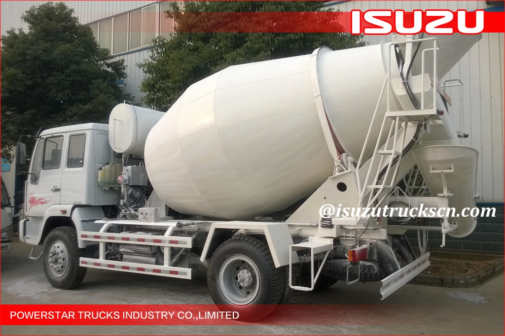 Misturadores de caminhão de concreto 3cbm,4cbm 6 rodas ELF FTR FVR Isuzu