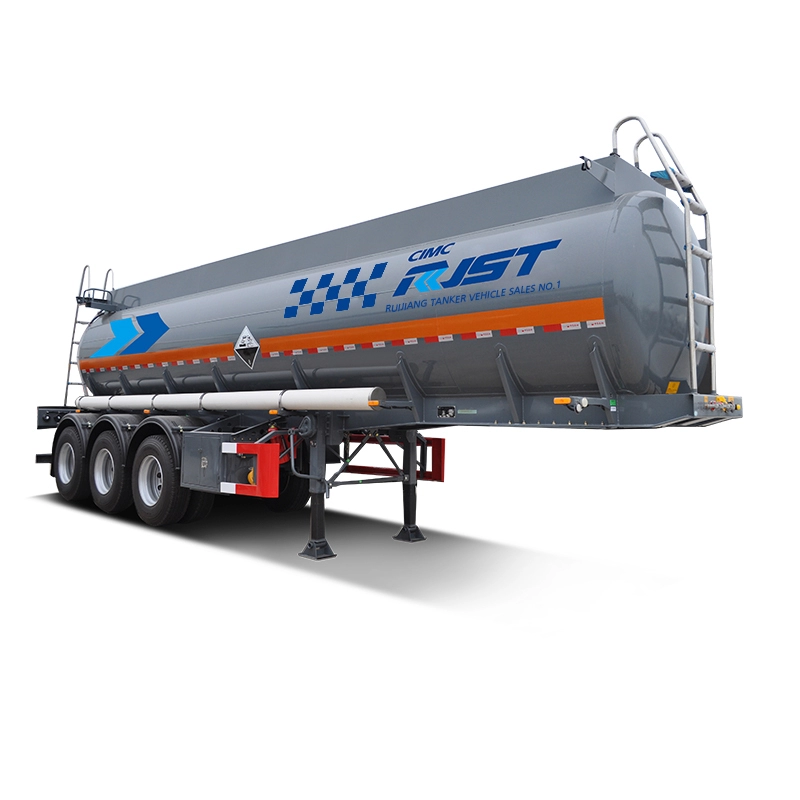 Círculo semi-reboque tanque de aço carbono - CIMC RJST Liquid truck