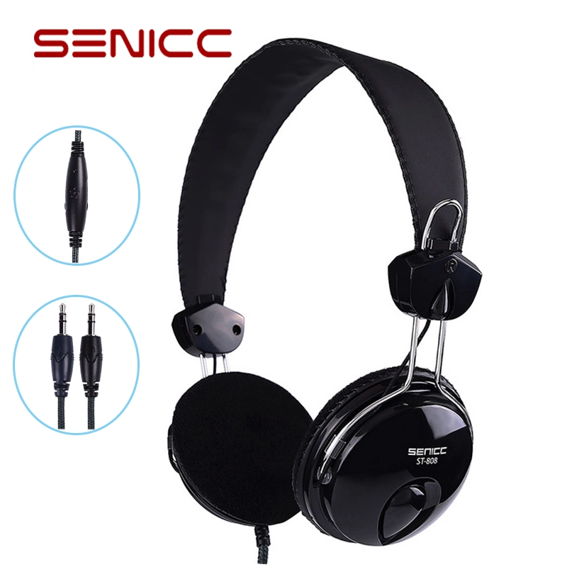Preço de fábrica atacado SENICC ST-808 estéreo 3.5mm fone de ouvido fone de ouvido pc