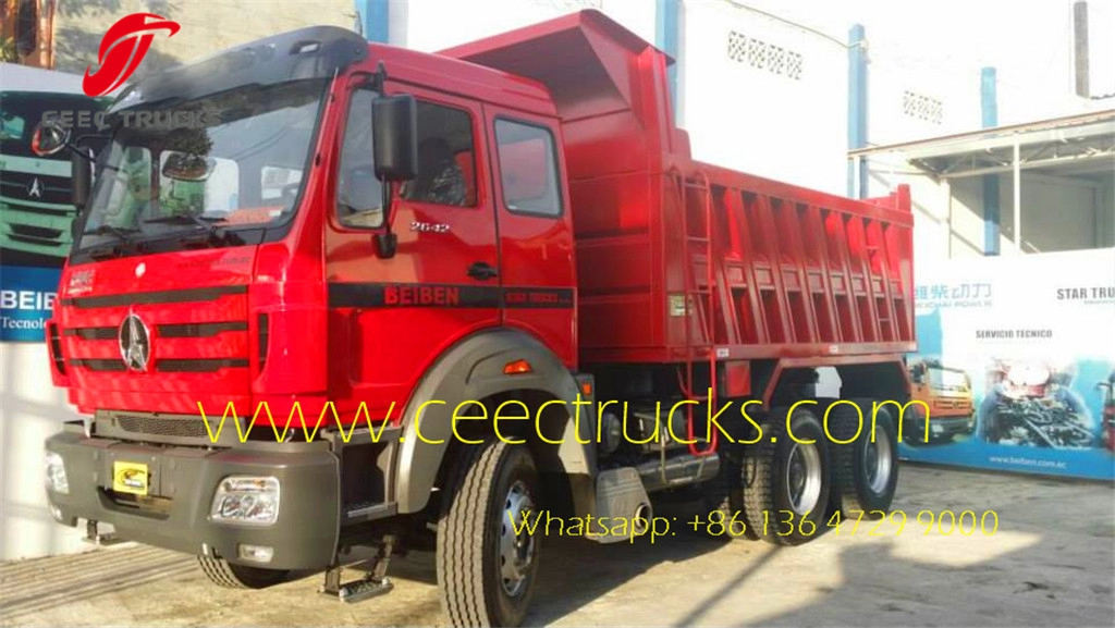 Beiben 340HP caminhões basculantes 2534 NG80 basculantes exportação Equador