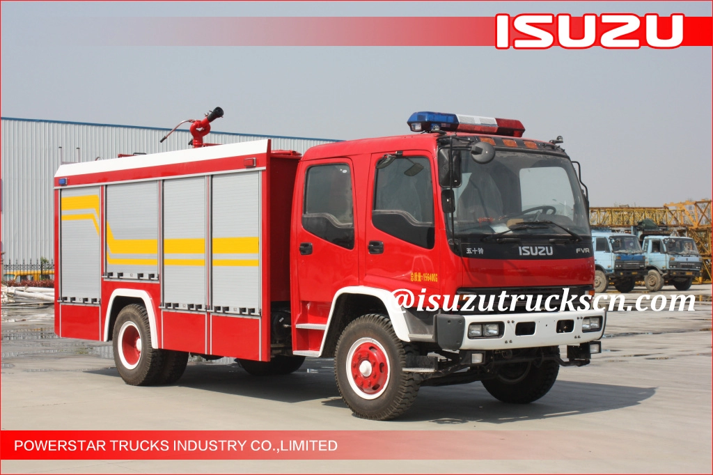 4x2 6000L Nigéria preço Espuma de Água Japonês Isuzu FVR Veículo de combate a incêndio para venda