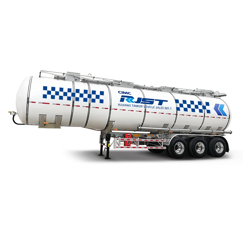 Semirreboque tanque de líquido isolante em aço inoxidável - CIMC RJST Liquid truck