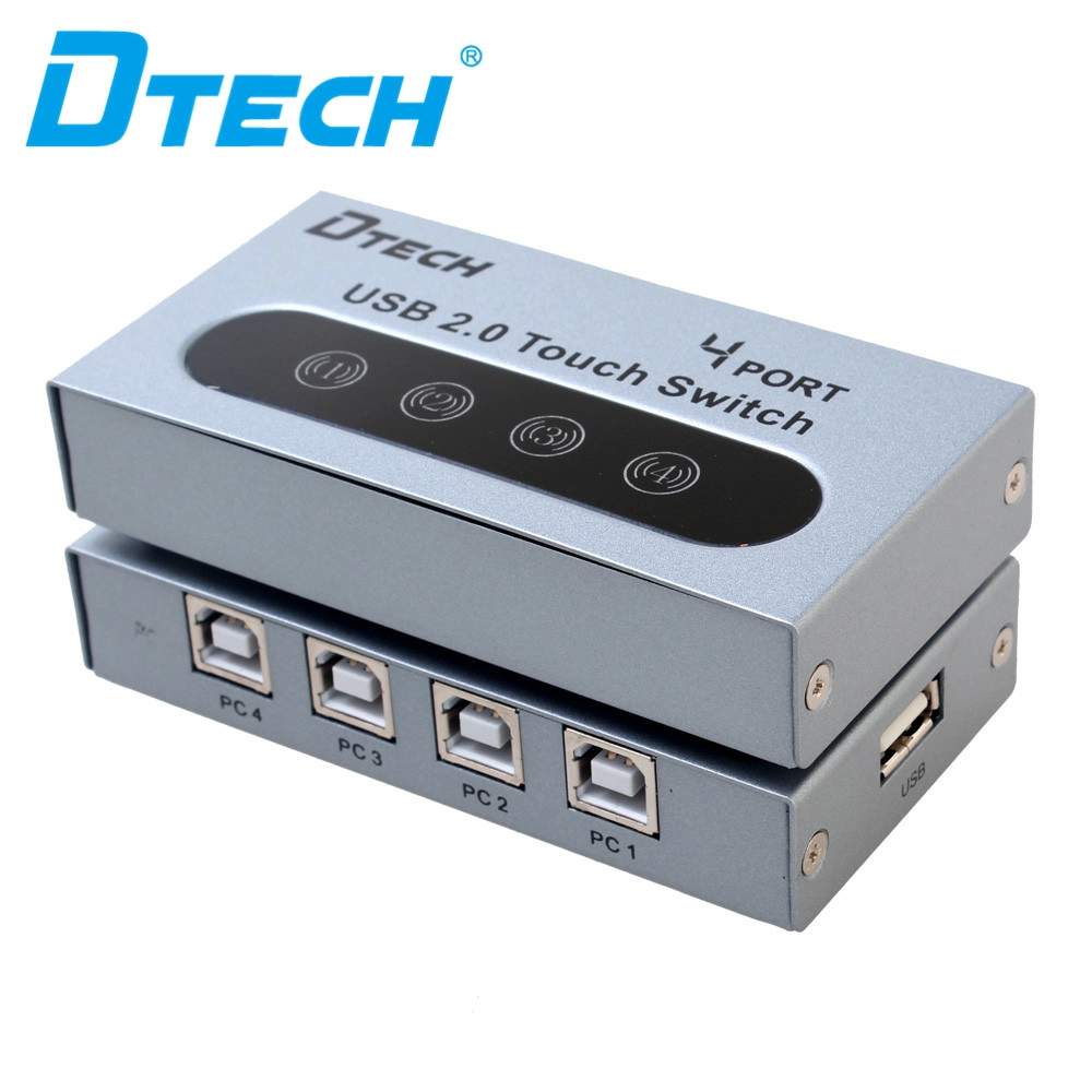 DTECH DT-8341 USB switcher de impressão de compartilhamento manual 4 portas