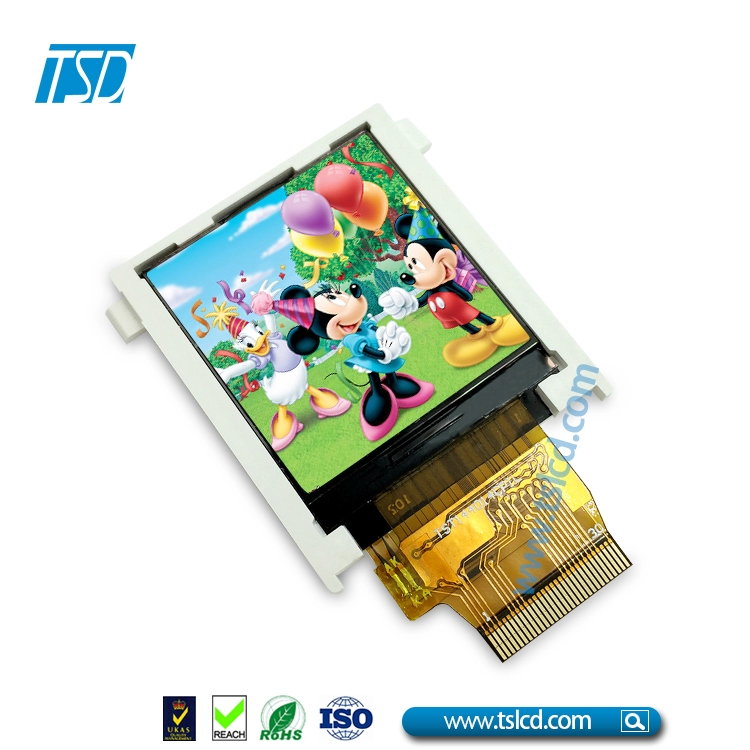 1,44" TFT LCD 128x128 pixels exibe lcm com painel de toque RTP de alta transmitância