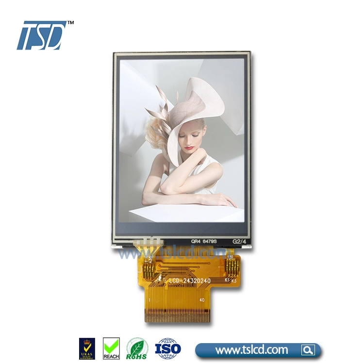 Conector ZIF FPC 2,4 polegadas 240x320 TFT LCD com RTP