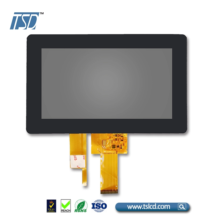 Módulo LCD TFT de 7” de alto brilho de 500 nits com CTP