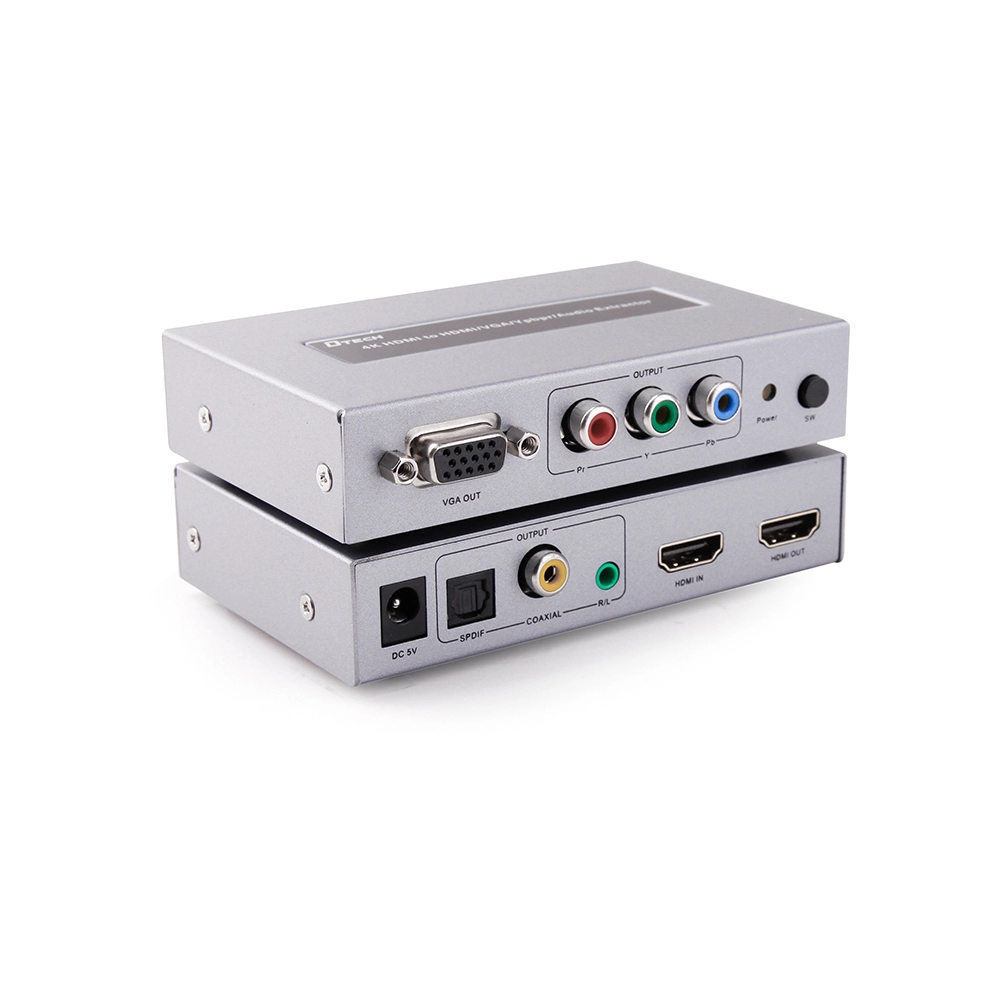DTECH DT-7049 4K HDMI para HDMI+VGA+YPbPr+AUDIO Converter