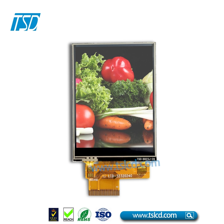 Módulo LCD TFT de 3,2 polegadas 240x320 com conector ZIF FPC com RTP