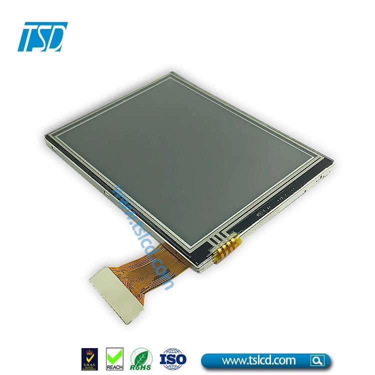 LCD TFT transfletivo de 3,5" legível à luz solar sem painel de toque