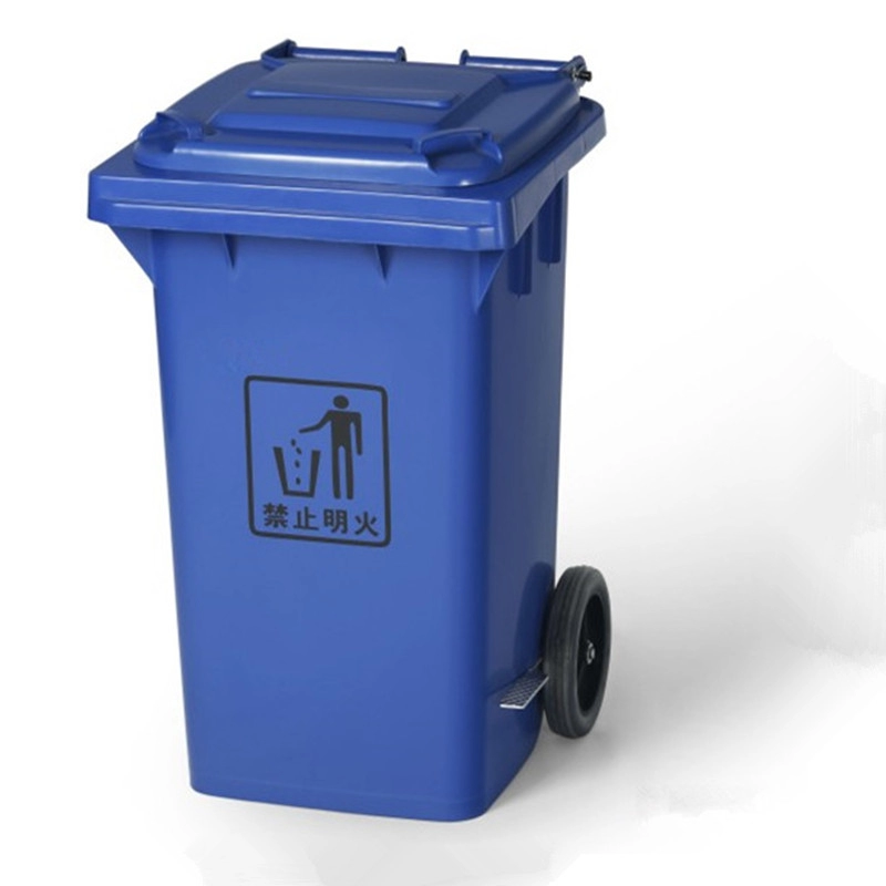 Caixotes de lixo ao ar livre de 120 litros para reciclagem