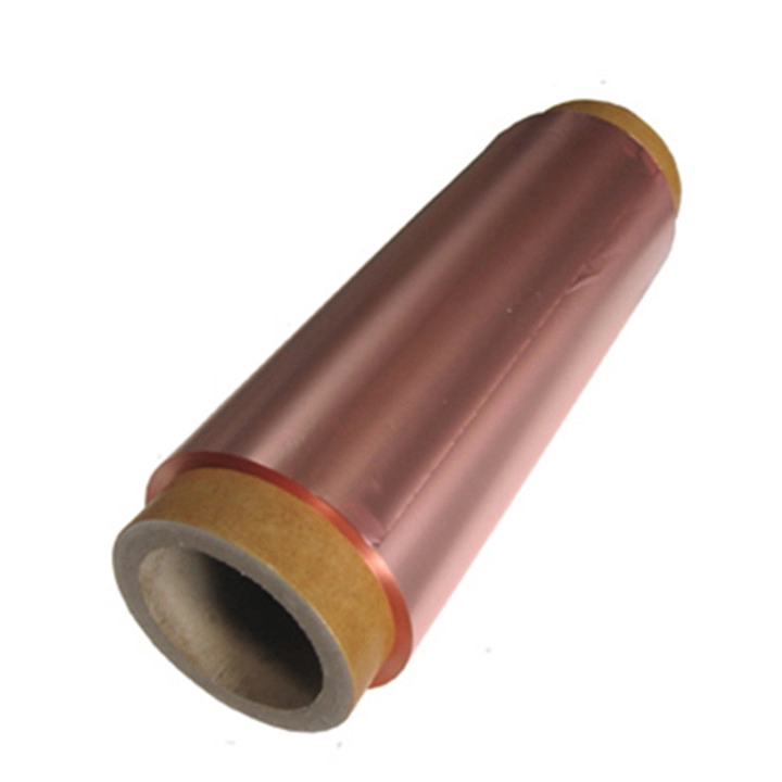 Folha de cobre para substrato de ânodo de bateria
