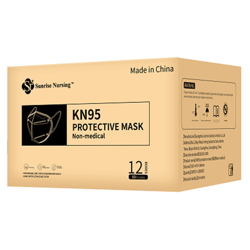 Máscara facial protetora Kn95 com certificação ce