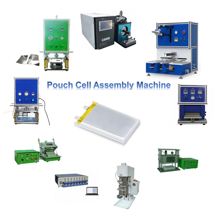 Linha de máquina de montagem de pesquisa de laboratório de célula de bolsa para fabricação de célula de bolsa