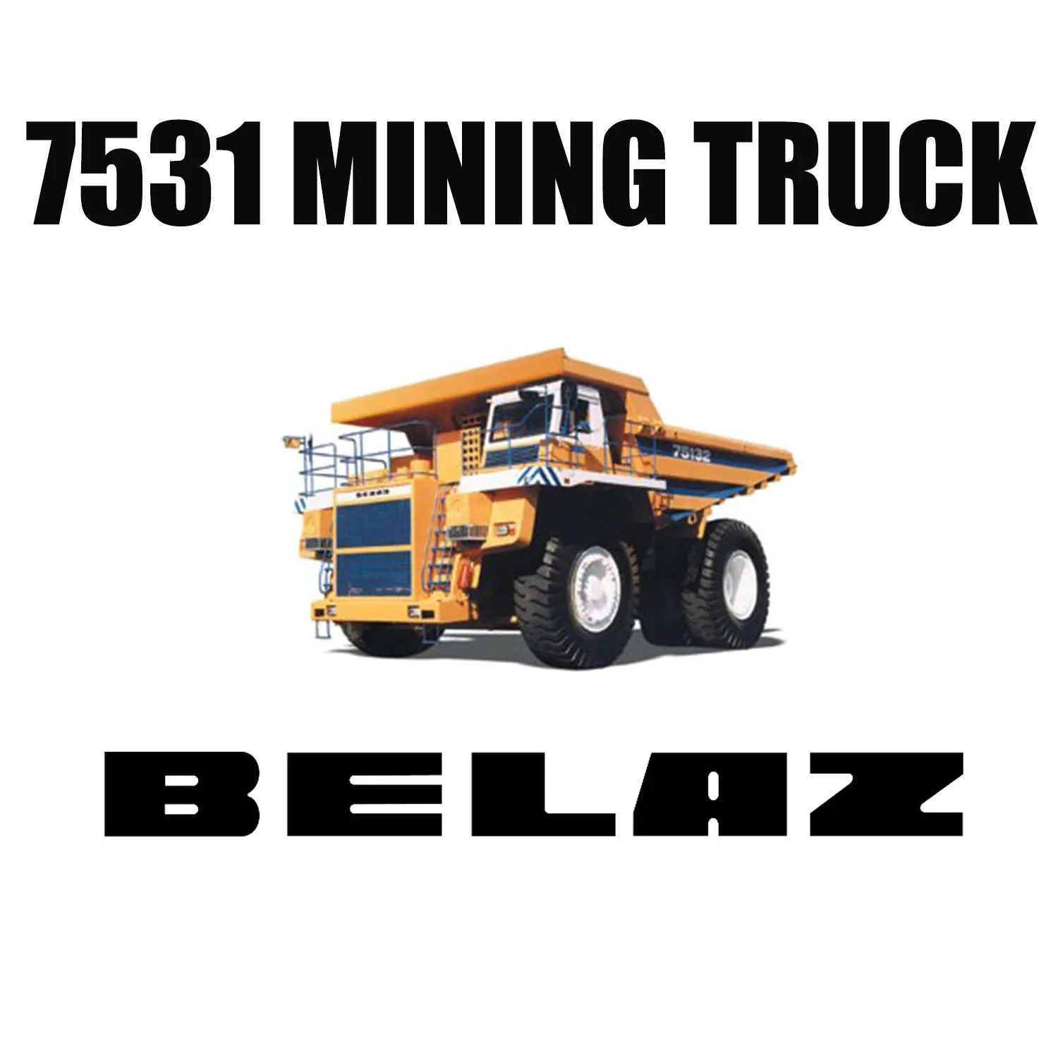 BELAZ 7531 Equipar com LUAN 50/80R57 Pneus de terraplenagem de mineração para as minas