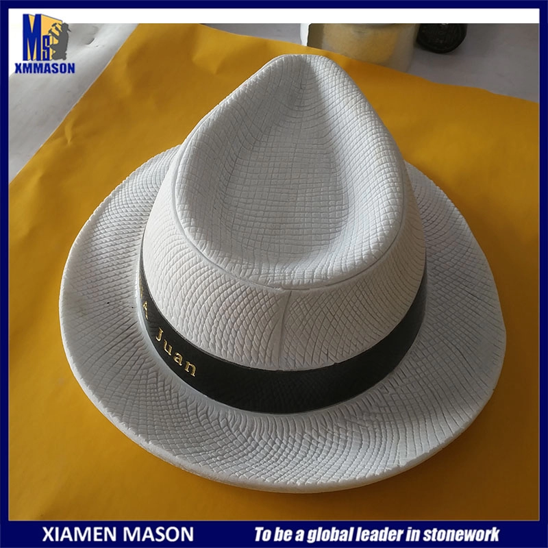 Chapéu branco esculpido personalizado