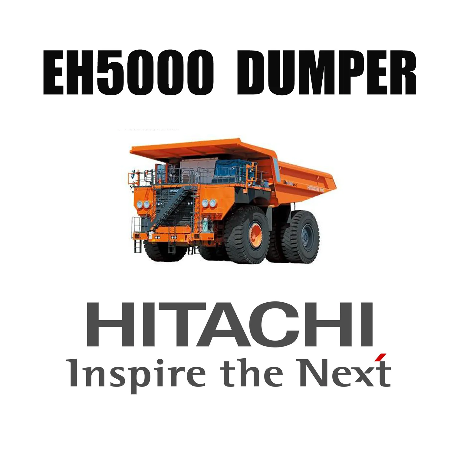 Pneus OTR de Mineração Gigante Composto 53/80R63 resistente a cortes montados em HITACHI EH5000