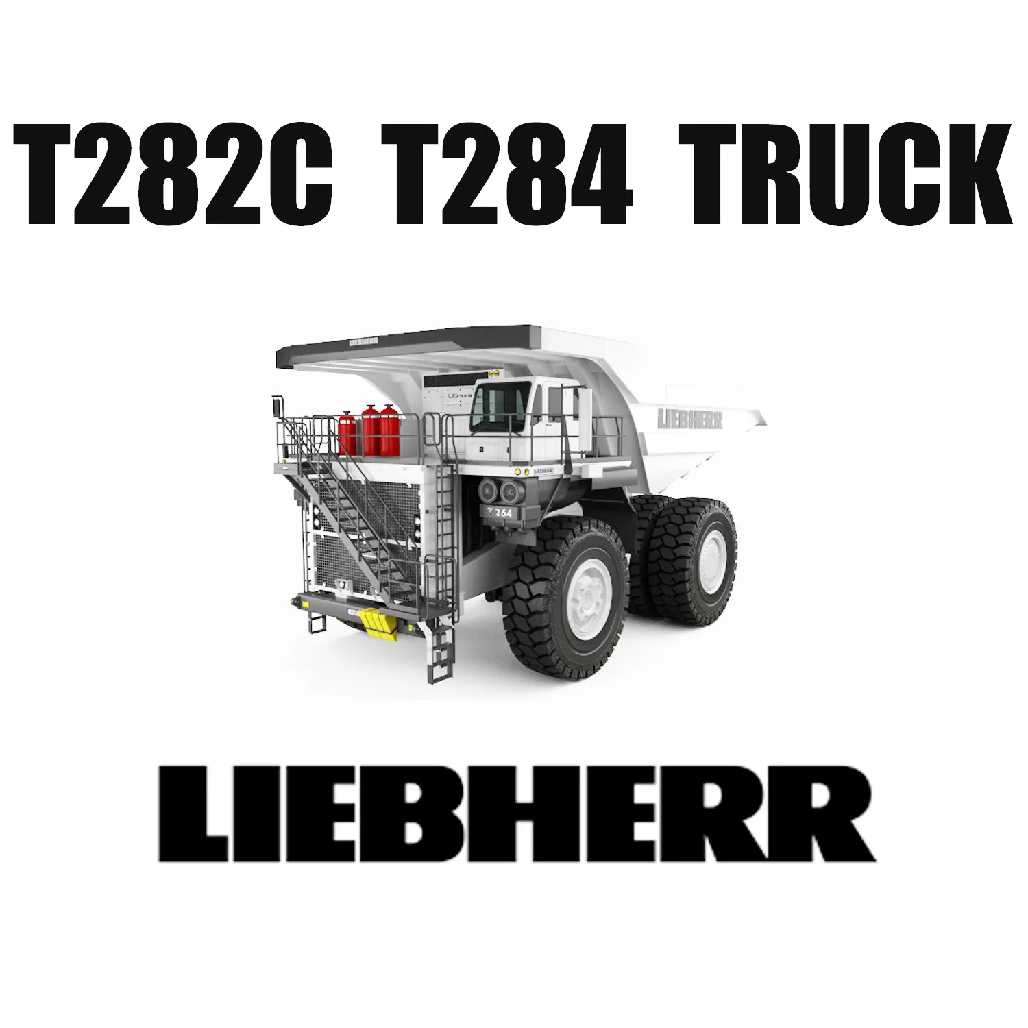 Caminhões Liebherr T282C T284 rodam em mineração de superfície com pneus de terraplenagem 59/80R63