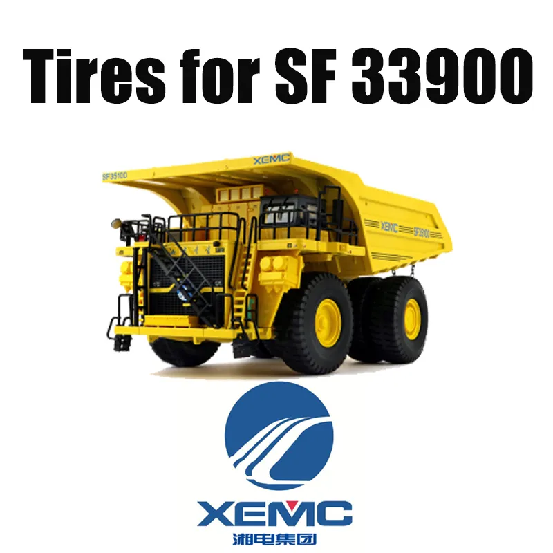 Caminhões de mineração pesados XEMC SF33900 equipados com pneus LUAN 46/90R57 Off-The-Road OTR