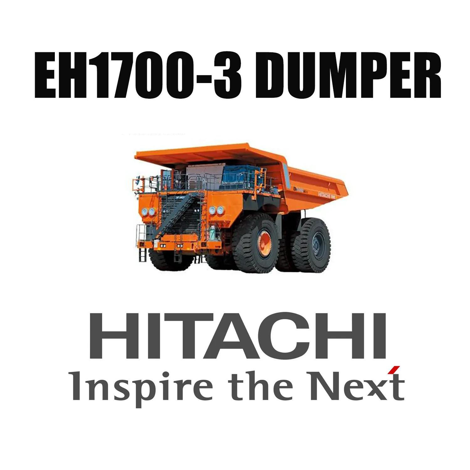 Caminhões de transporte Hitachi EH1700-3 equipados com pneus OTR gigantes LUAN 27.00R49
