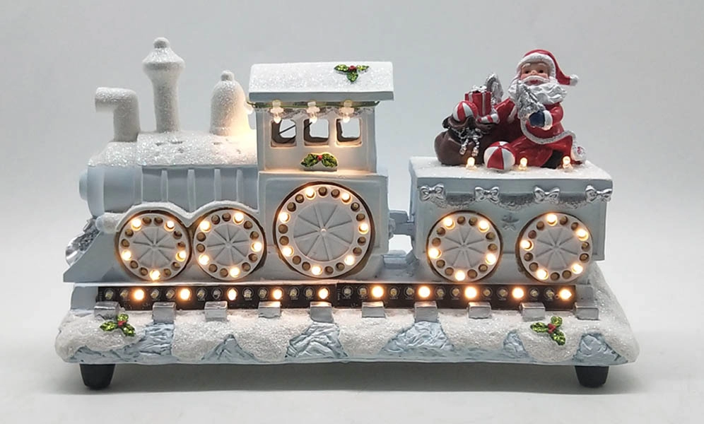 Expresso do Papai Noel LED com luzes de circulação brancas quentes