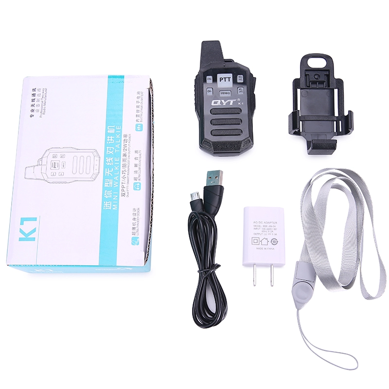 Mini UHF 2Watts IP54 walkie talkie infantil