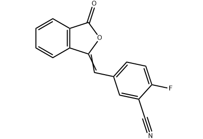 2-Fluoro-5-[(3-oxo-1(3H)-isobenzofuranilideno)metil]-benzonitrila