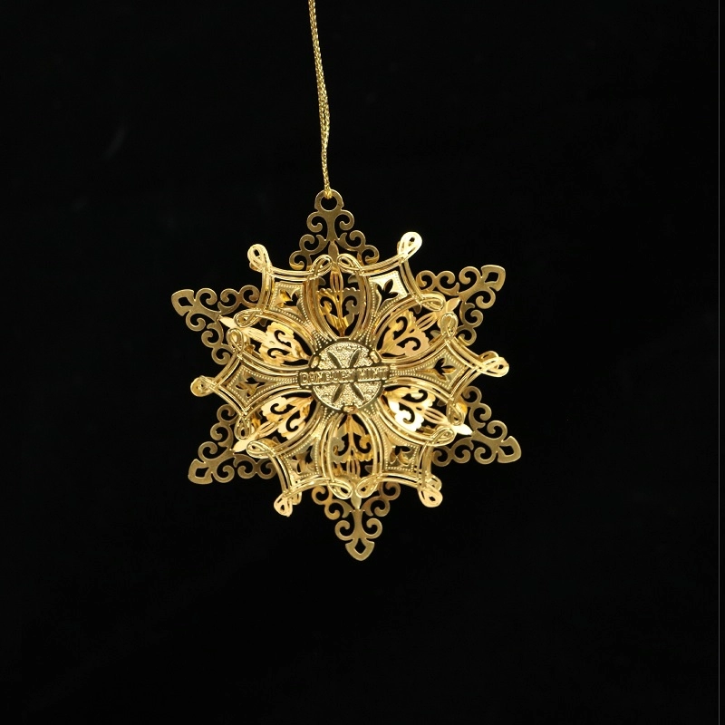 Ornamento de metal personalizado de decoração de Natal para árvore de Natal