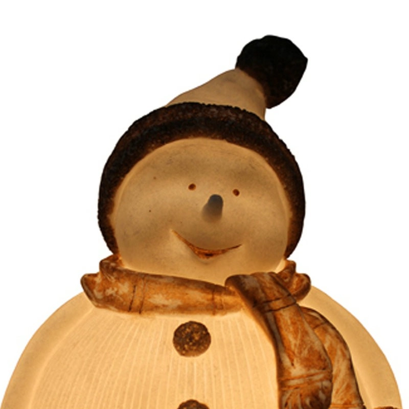 Lâmpada de boneco de neve com nervuras de Natal branco mais vendida para uso interno