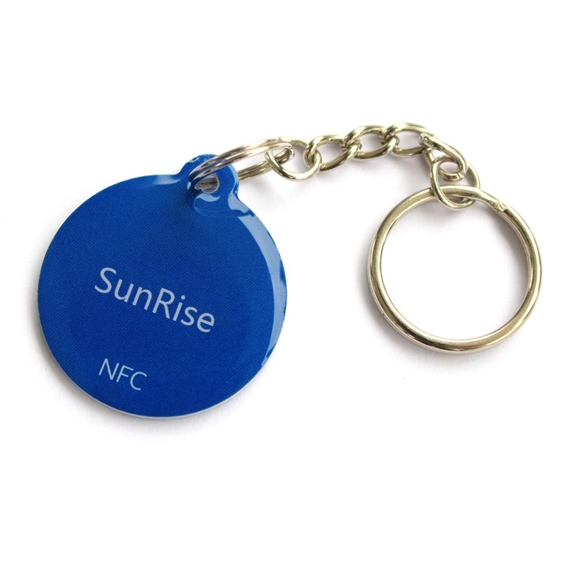 Cartões de porta-chaves de cristal epóxi NFC 13.56MH para pagamento móvel