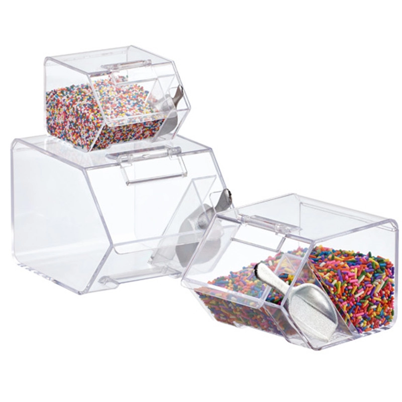 Caixa de doces acrílica de lata para presente de fábrica venda direta