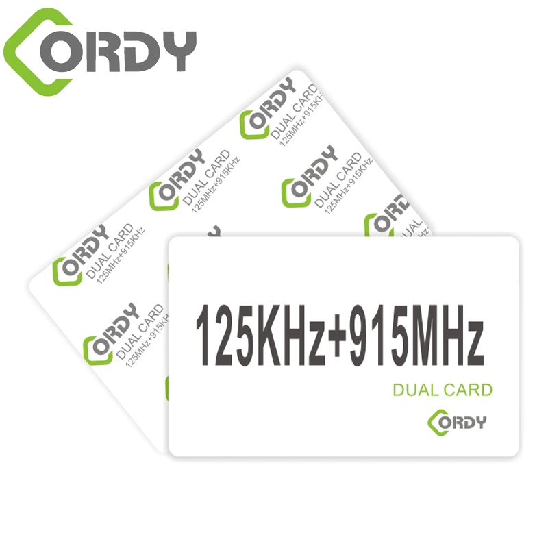 Cartão de dupla frequência RFID 125KHz + 915MHz EM4200 + Alien Higgs3