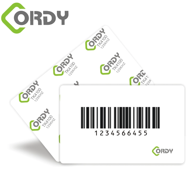 Cartão de código de barras de cartão duplo RFID