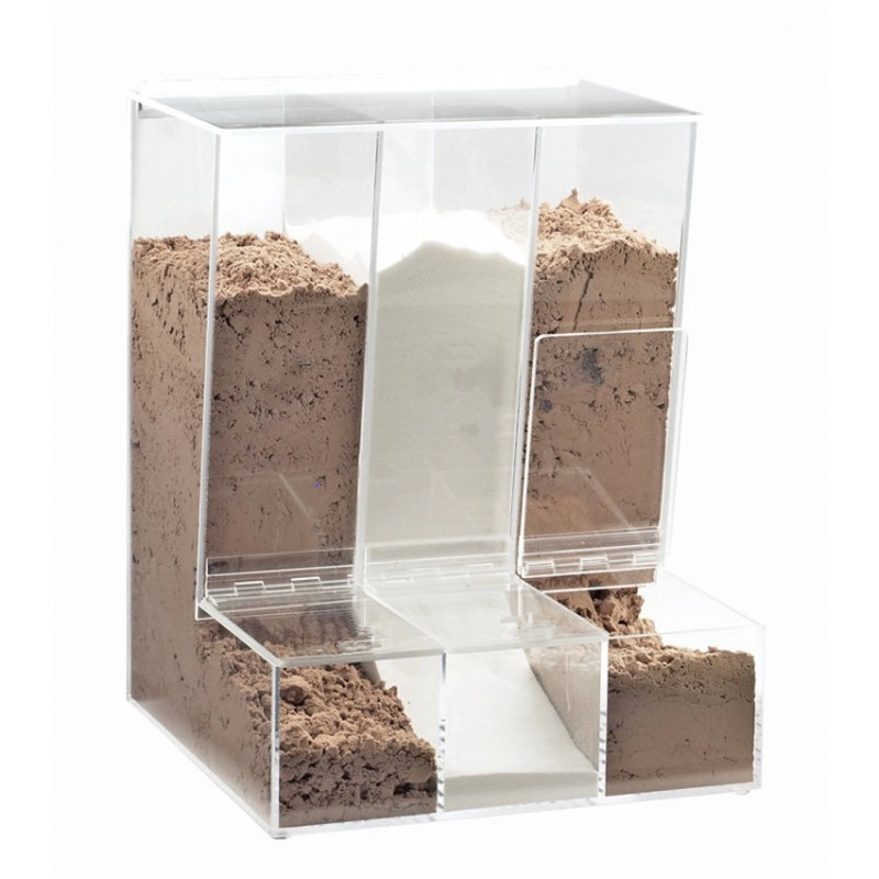Caixa de armazenamento de doces de acrílico perspex moderno para alimentos a granel