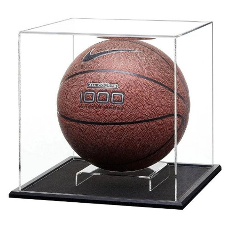 Caixa de exibição de basquete acrílico de alta transparência de luxo fashion