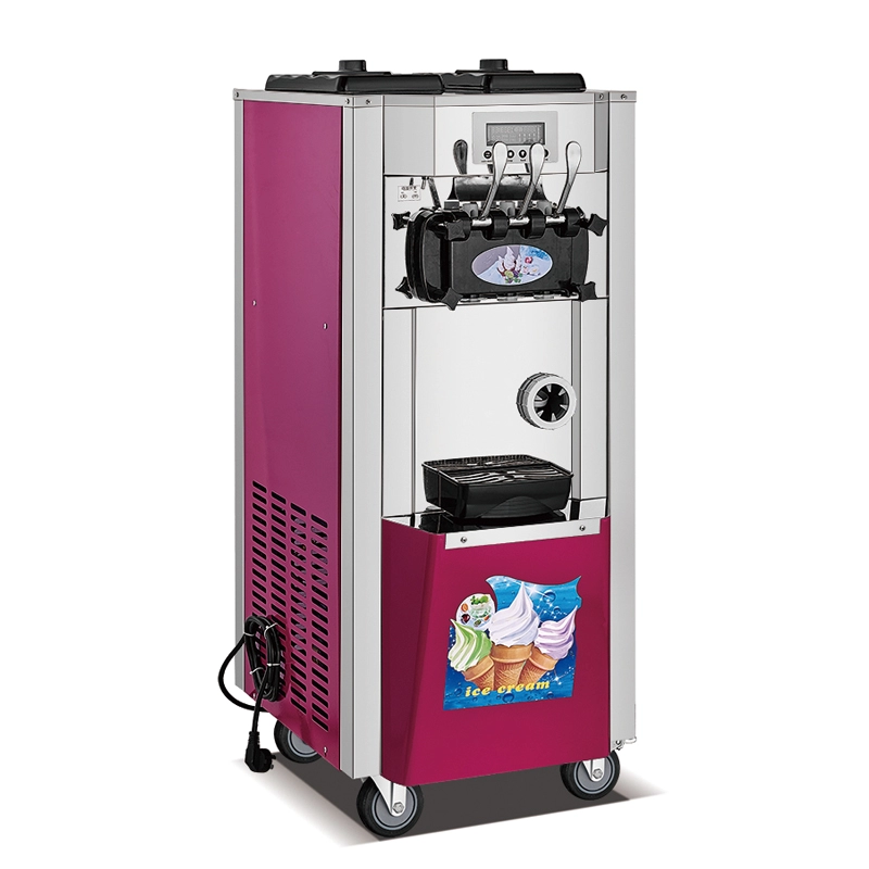 Máquina de sorvete comercial de 3 sabores
