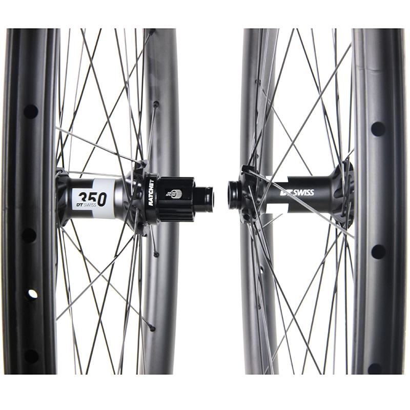 Rodas de carbono para mountain bike de carbono leve com cubos de reforço DT350S MTB