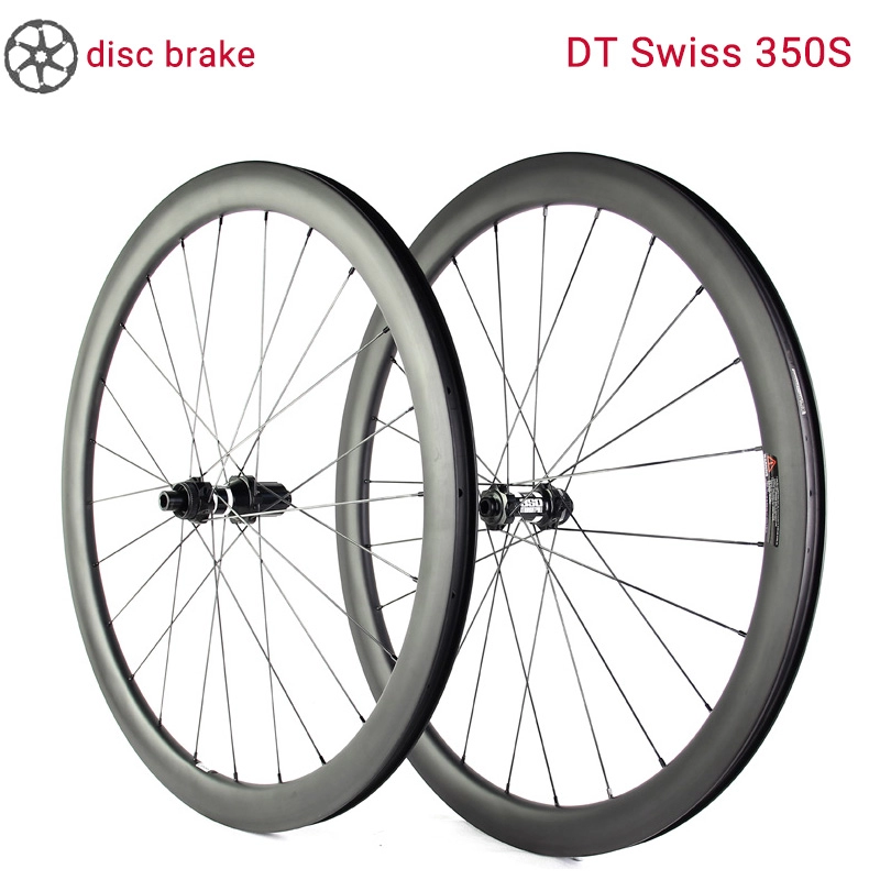 Rodas de freio a disco de carbono para bicicleta de estrada Lightcarbon DT350