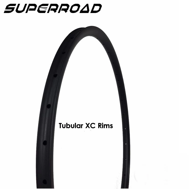 Aros tubulares Cyclocross 27,5 polegadas Superroad T700 650C Carbono XC 27*23,5 mm para bicicletas Mtb tubulares