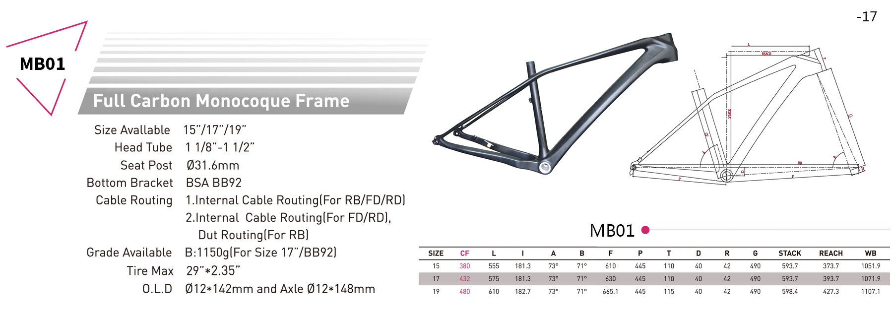 quadro carbono 29er