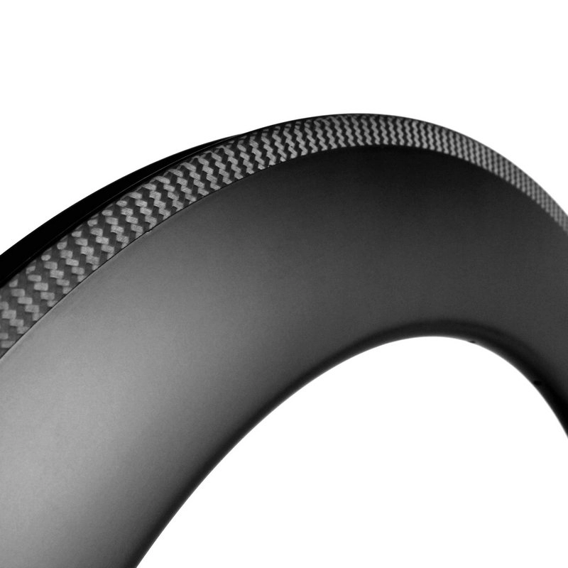 Aros de carbono profundo de 88mm clincher 700c compatível com tubeless