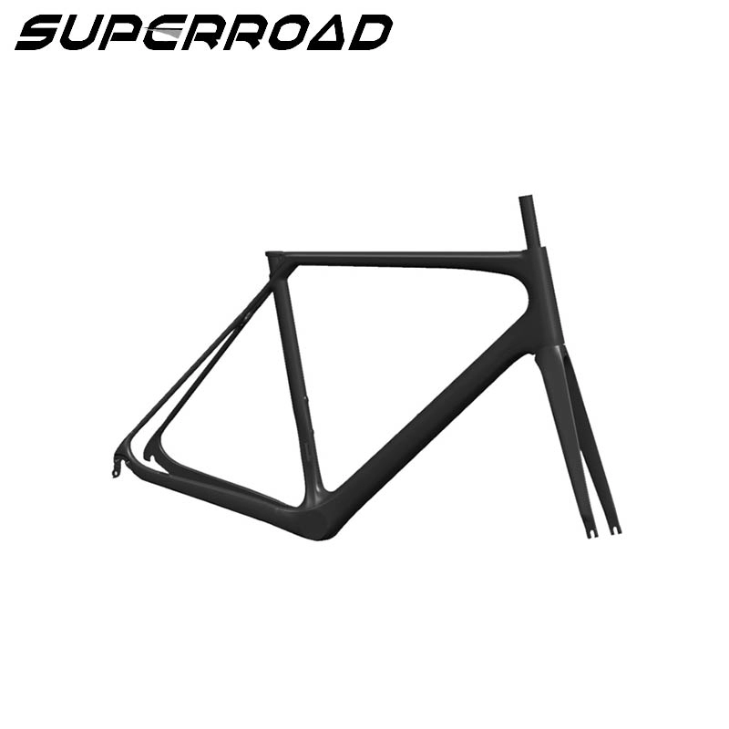 Quadro de bicicleta de estrada de carbono Superroad 700C personalizado para venda quadro de carbono de corrida de bicicleta Toray800