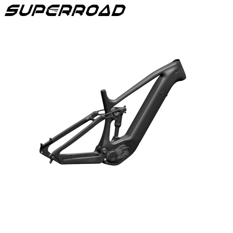 Superroad E Bike quadro de carbono suspensão garfo Toray Enduro quadro