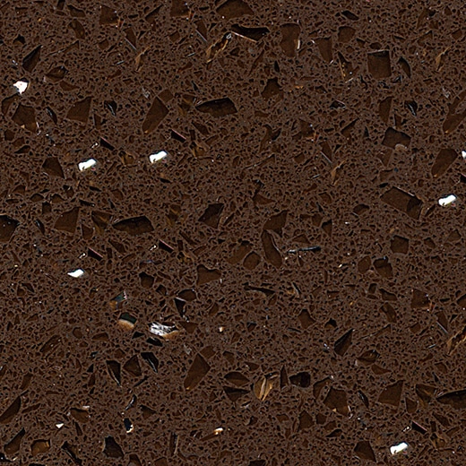 Materiais de quartzo para bancada de cozinha marrom escuro estelar OP1815
