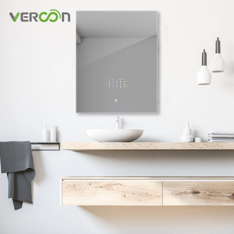 Vercon mais recente espelho mágico de banheiro com sistema operacional Android 11 com design de luz de fundo