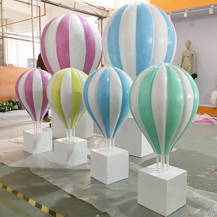 Adereços de exibição de vitrine de balão de ar quente