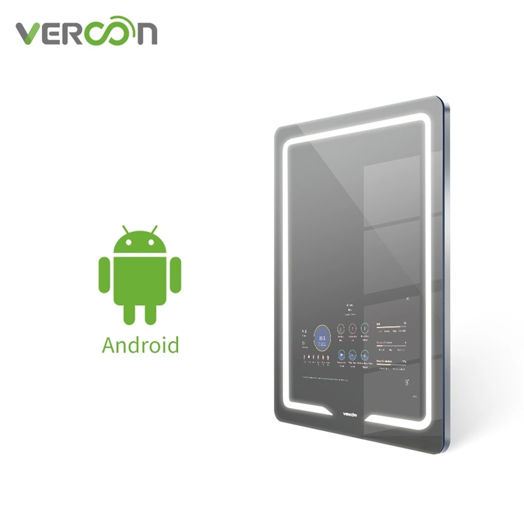 Vercon Espejos Inteligentes Android Touch Screen Espelho de banheiro inteligente Tv Magic Mirror in Estate