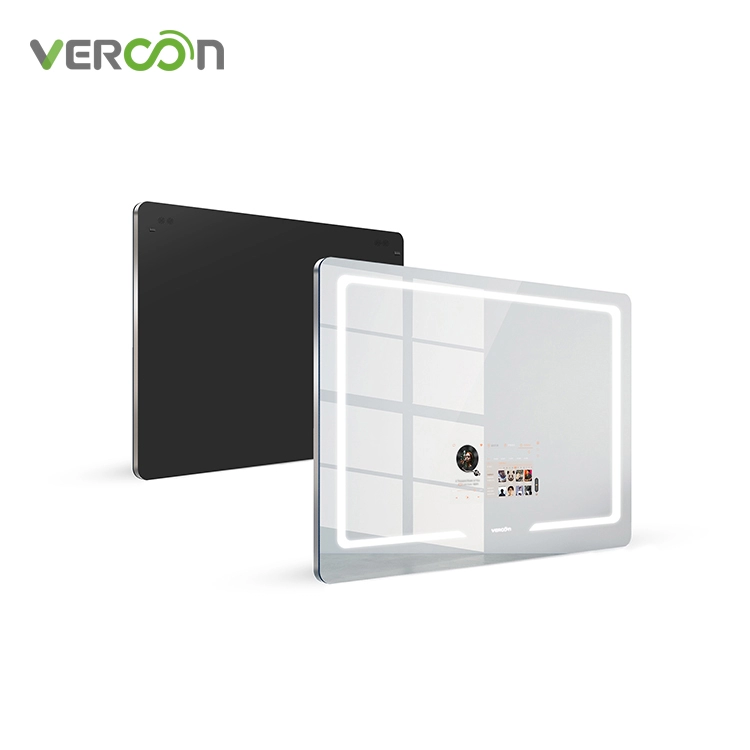 Espelho de banheiro inteligente com sistema operacional Android Vercon TV