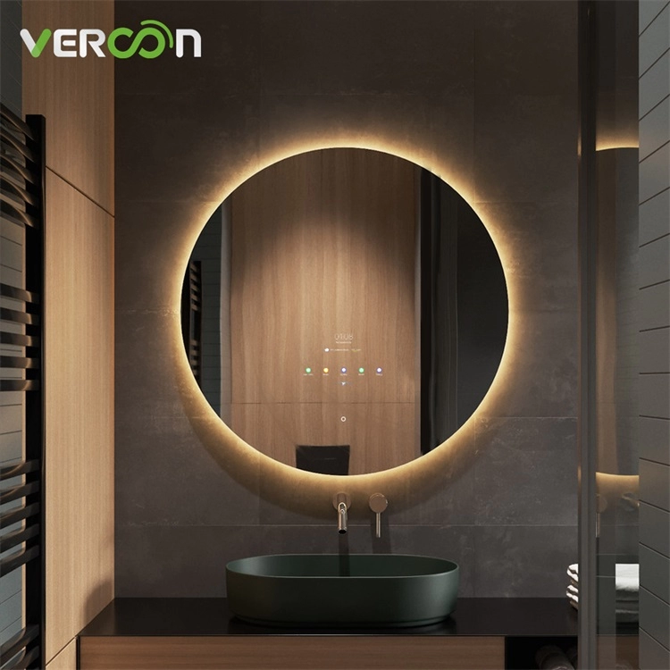 Fábrica de espelho de banheiro inteligente de TV sem fio com led mágico